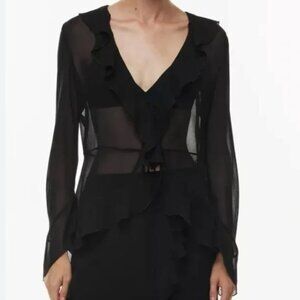 Aritzia Wilfred Faro Blouse, Size XL